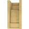 Ekena Millwork 6"W x 6"D x 12"H Wide Mediterranean Rough Cedar Woodgrain TimberThane Corbel, Primed Tan CORUR06X06X12MEDRCPR - alternate 3